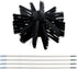 Electric Cleaning Brush Dryer Vent Cleaner Kit with 4 Tubes for Indoor Home Cleaning