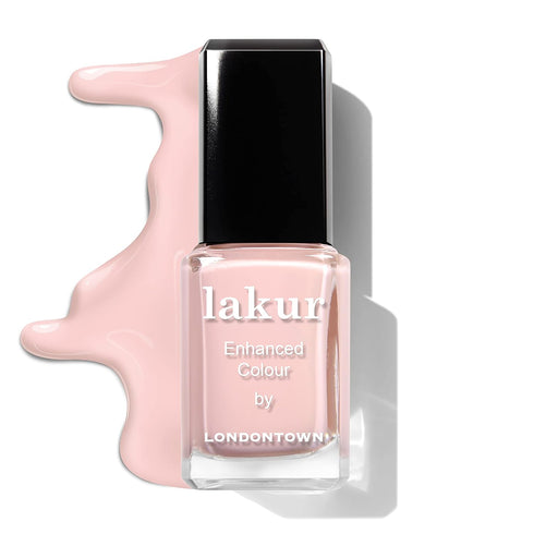 LONDONTOWN lakur Nail Polish - Chip-Resistant, Non-Toxic, Hydrates & Conditions Nails | Glossy Peachy Pink, Peach Pop,