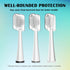 Replacement Brush Heads for Waterpik Sonic Fusion 2.0, 3 Count, Compact, White, Soft Bristles