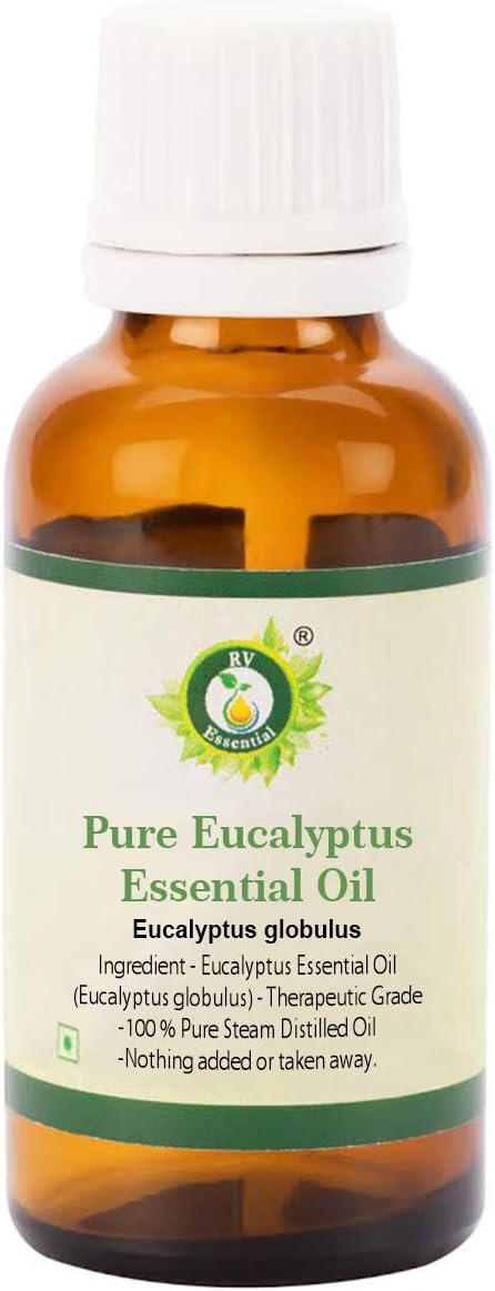 Eucalyptus Essential Oil 50ml | Eucalyptus Globulus | 100% Pure Natural, Undiluted | Therapeutic Grade for Diffuser