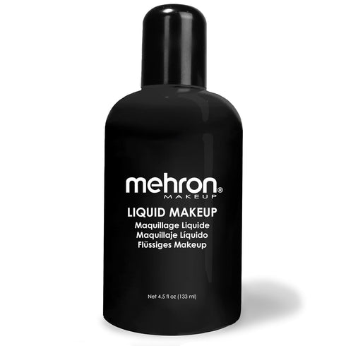 Mehron Makeup Liquid Makeup | Face Paint and Body Paint, Air Brush Compatible, 4.5 oz (Black)