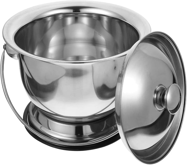 Stainless Steel Urine Bucket Male Urine Bottle Bed Pan Handheld Potty Car