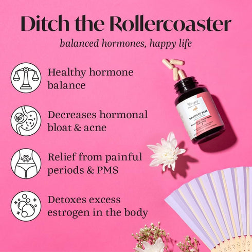 Winged Wellness Balanced Babe | Hormone Balance & Estrogen Detox for Women | 60ct, 100mg DIM, 100mg Calcium D-Glucarate