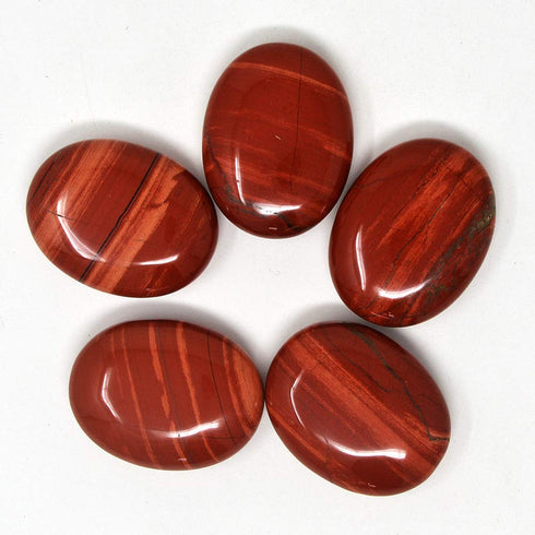 Natural Energy Onyx Stone Set - Volcanic Hot Stone SPA Beauty Oil Massage Rocks for Relaxing at Home (red)