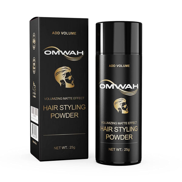 OMWAH SNOWADE Hair Styling Powder (25g) - All Natural Look Mens Hair Powder - Adds Volume & Texture