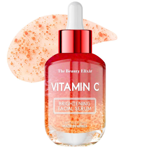 Vitamin C Brightening Facial Serum, Anti-Aging Skincare for All Skin Types, Hydrating and Nourishing, 1.69 Fl. Oz