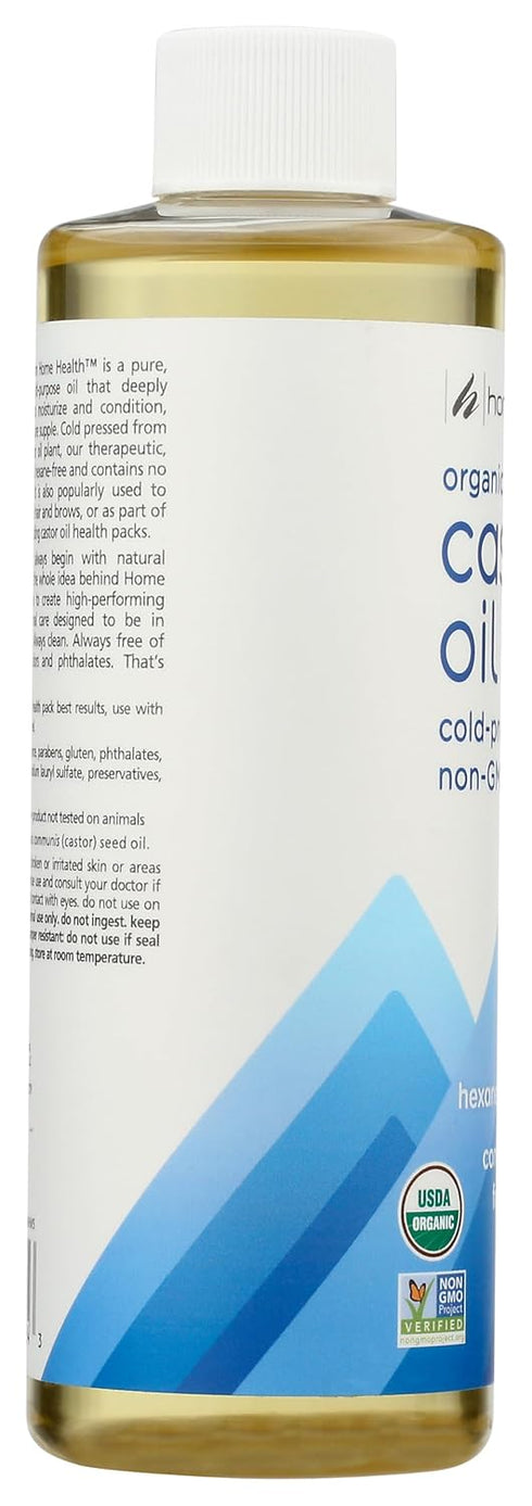 Home Health Castor Oil, Cold Pressed & Cold Processed, 8 oz