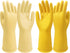 Rubber Dishwashing Gloves - 2 Pairs Long Household Cleaning Gloves for Kitchen Washing Dishes