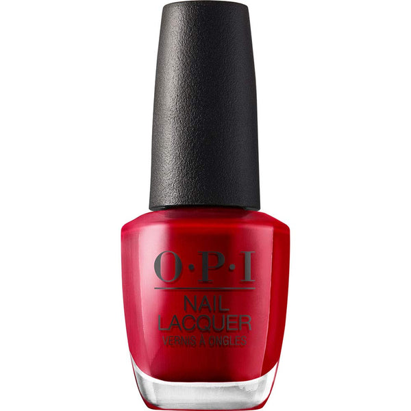OPI Nail Lacquer Nail Polish, Opaque Dark Red Crème, Chip Resistant, Vegan, Fast Drying