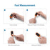 MIBEST Orange LED Finger Pulse Oximeter, Blood Oxygen Saturation Monitor, Portable Oxygen Sensor with Batteries and