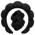 Spa Headbands for Washing Face, Wristband Set, Sponge Makeup Skincare Headband, Soft Terry Towel Cloth Hairband (Black)