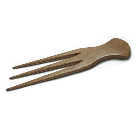 Plai Na Afro Pick Comb for African Hair | Wooden Parting Comb for Braiding & Cornrows