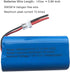 AOLIKES 7.4V Rechargeable Li-ion Batteries 2600mAh with XH2.54-2 Pin Plug, DIY 18650 2S1P Battery Pack