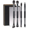 ENERGY Travel Eye Makeup Brush Set, 4PCS Eyeshadow Blending Eyeliner Kit with Portable Mirror Case
