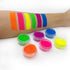 Neon Pigment Eyeshadow Powder UV Reactive Glow in Blacklight 6 Mixed Bright True Colors for Body Makeup
