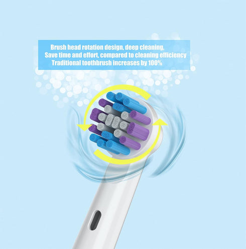 Replacement Toothbrush Heads for Oral-B, 4 Pack Compatible with Oral B Braun Electric Toothbrush