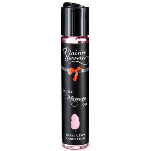Plaisir Secret 2.07fl oz Edible Massage Oil high Quality Bottle (Cotton Candy)