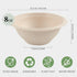150 Pack 8 oz Paper Bowls Disposable Small Compostable Soup Bowls Natural Sugarcane Biodegradable Bowls for Ice Cream, Desserts, Pet Food