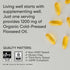 Sports Research Extra Strength Flaxseed Oil Softgels, 1242mg, Plant Based Omega-3, 200 Count