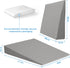XINSURUJIAN Bed Wedge Pillow Triangle Belt Foam for, Knee, Small Leg, Reading, Maternity (Grey)