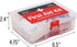 DMI 175-Piece First Aid Kit for Minor Injuries, Portable and Convenient, Includes Bandages and Treatment Instruments