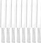 Clear Premium Serrated Knives - Standard Size (2 Pcs) - Heavy Duty Material - Ideal for Parties & Events by Lillian Collection