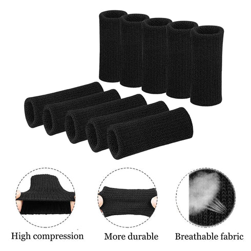 Finger Arthritis Sleeves (30Pcs), Elastic Thumb Splint Brace Support for Joint Pain Relief, Breathable Finger Tape