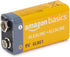 Amazon Basics 8-Pack 9V Alkaline Batteries, 5-Year Shelf Life for Smoke/CO Detector, Electronics