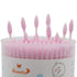 Pink Cotton Swabs Precision Pointed - 200 Count Organic Cotton Buds, Double-Sided, Lint-Free, Soft, Gentle (Pink)