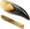 Jovivi Gua Sha Scraping Massage Tool, 100% Hand Made Buffalo Horn GuaSha Board, Pack of 2