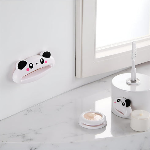ZGLUZP Cartoon Animal Design Plastic Toothpaste Tube Squeezers, Easy Toothpaste Dispenser Useful Toothpaste Rolling