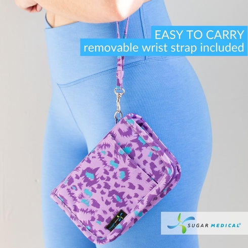 Sugar Medical Diabetes Supply Case | Medical Supplies Travel Bag | Glucose Meter Organizer | Diabetic Care Products |