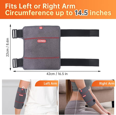 USB Heated Elbow Heating Pad Wrap for Joint Pain, Adjustable Temperature Elbow Sleeve for Tendonitis