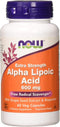 NOW FOODS Alpha Lipoic Acid 600mg Vcaps, 60 Count