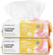 Disposable Face Towel, 200 Count - Ultra Soft Thick Cotton Dry Wipes for Cleansing, Makeup Remover