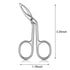 Hicarer 3 Pcs Eyebrow Tweezers Scissor Set for Women, Straight Tip Hair Plucker Remover, Silver Plated