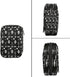 Skerhhux 7 Skull Black Halloween Pill Case Travel Pill Organizer Weekly Day Portable with Zipper Medicine Box Pill Case