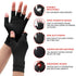 Copper Compression Arthritis Gloves - Best Copper Infused Fingerless Gloves for Pain Relief and Healing for Arthritis