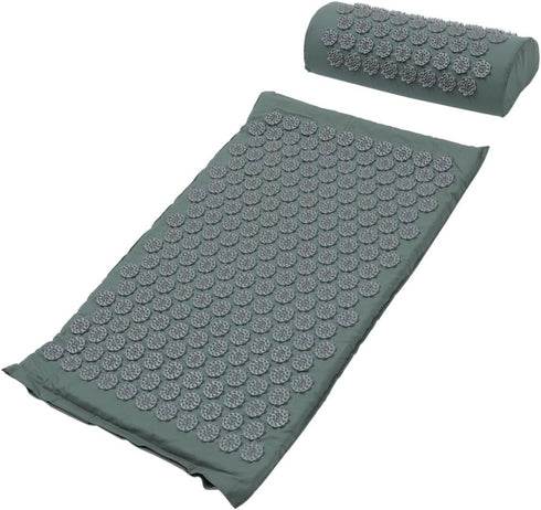 WEKAMOS Acupressure Massage Mat and Pillow Set Non-Slip Acupoint Massage Pad with Carrying