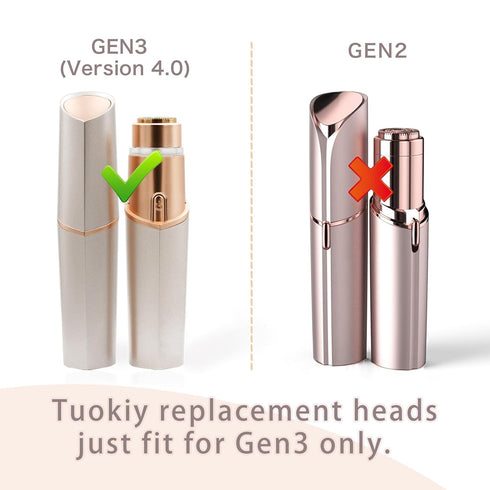 Replacement Heads Generation 3 for Flawless Facial Hair Remover, Replacement Blades for Women 2 Pack