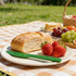 MiJefuYaJe 10 Sets, Set Green Plastic Silverware Pieces Green Disposable Silverware Heavy Duty, Utensil Knives & Spoons