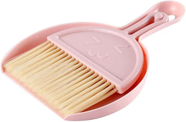 Mimdixy Small Broom and Dustpan Set, Mini Dustpan and Brush Set Broom with