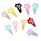 HLLMX 10 PCS Colorful Stars Duckbill Clip Hair Clips, Non-slip Metal Hair Barrettes for Kids Teens Women