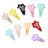 HLLMX 10 PCS Colorful Stars Duckbill Clip Hair Clips, Non-slip Metal Hair Barrettes for Kids Teens Women