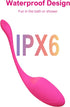 Pink Fun App Controlled Wearable Vibrator for Couples, Bluetooth Remote Control Butterfly Vibrator with G-Spot
