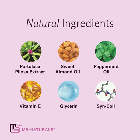 M3 Naturals Collagen Lip Plumper, Clinically Proven Natural Lip Enhancer for Fuller Softer Lips