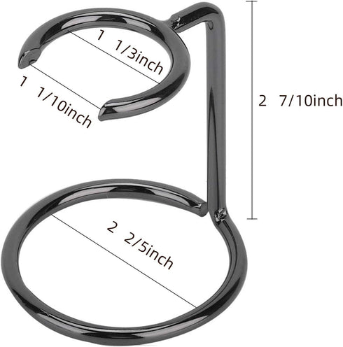 Shave Brush Stand Stainless Steel for Badger Shaving Brushes, Holder Height 2.8inch/7cm, Space Saver