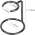 Shave Brush Stand Stainless Steel for Badger Shaving Brushes, Holder Height 2.8inch/7cm, Space Saver