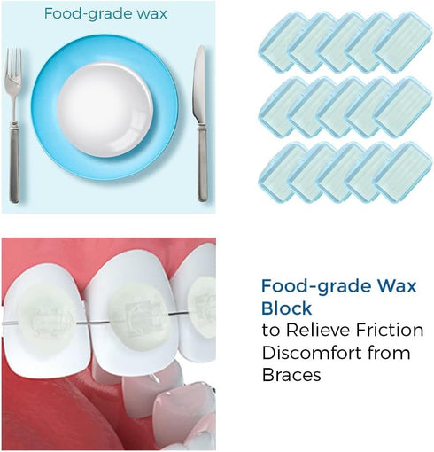NAGY Braces Cleaning Kit - Orthodontic Toothbrush, Interdental Brushes, Dental Floss, Floss Threaders, Ortho Wax