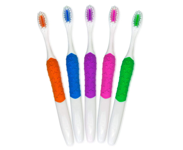 2500C Texture Grip Child Toothbrush, 1 Dozen, Engaging Dental Care for Young Smiles